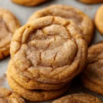 Chewy Pumpkin Snickerdoodle Cookies