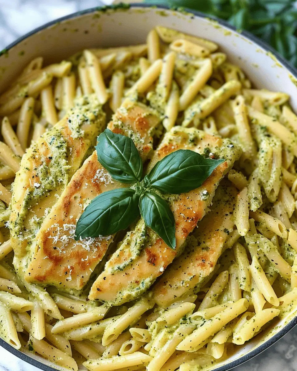 Creamy Pesto Sauce Pasta: Best Easy One Pot Recipe with Turkey Bacon