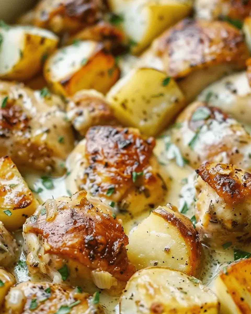 Garlic Parmesan Crockpot Chicken and Potatoes: Easy Comfort Food Delight