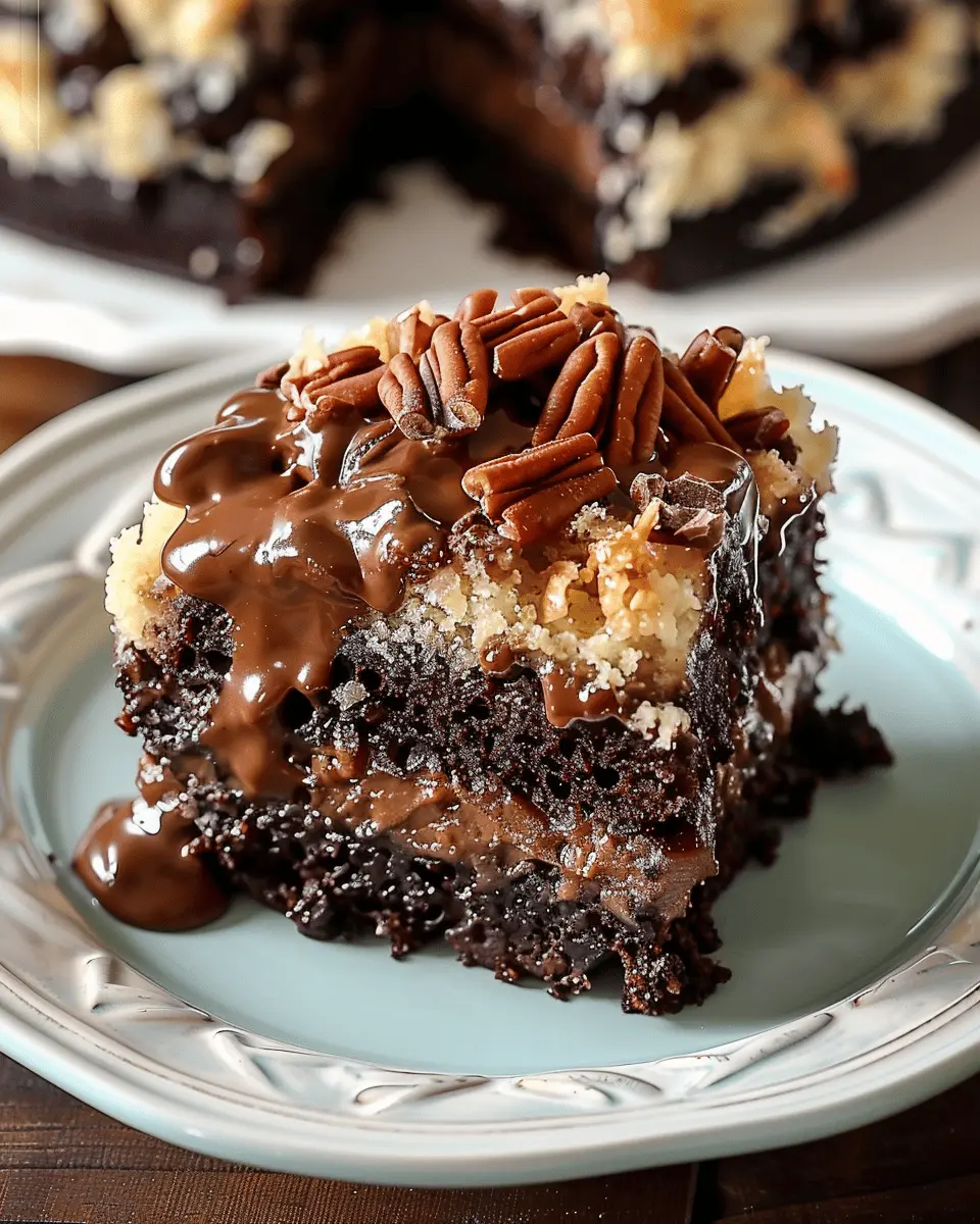 German Chocolate Poke Cake: The Indulgent Family Favorite
