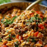 Ground Beef Orzo