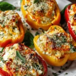 Herby Ricotta Stuffed Peppers