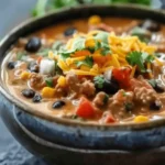 High Protein Creamy Taco Soup