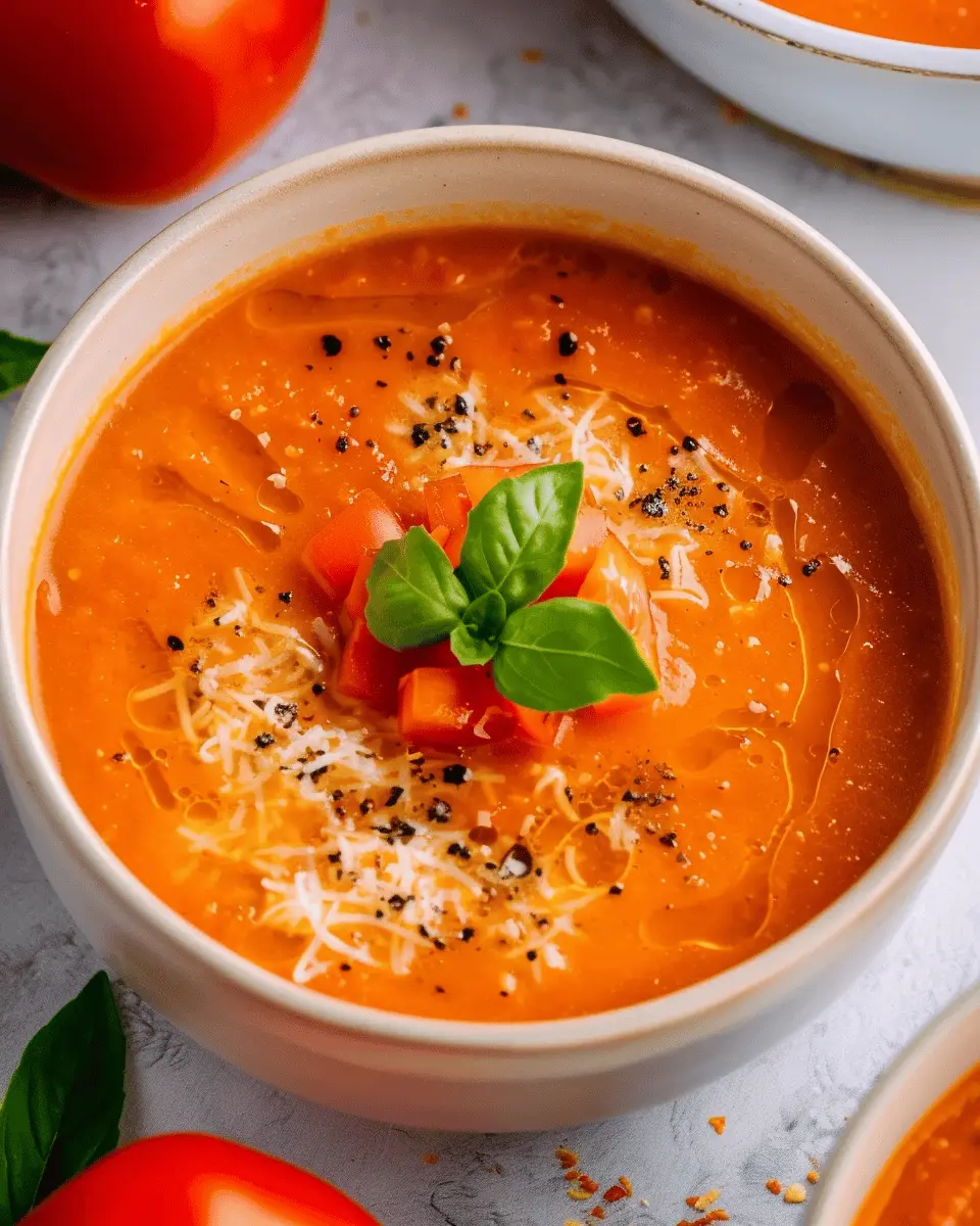 High Protein Tomato Soup with Turkey Bacon for Cozy Nights