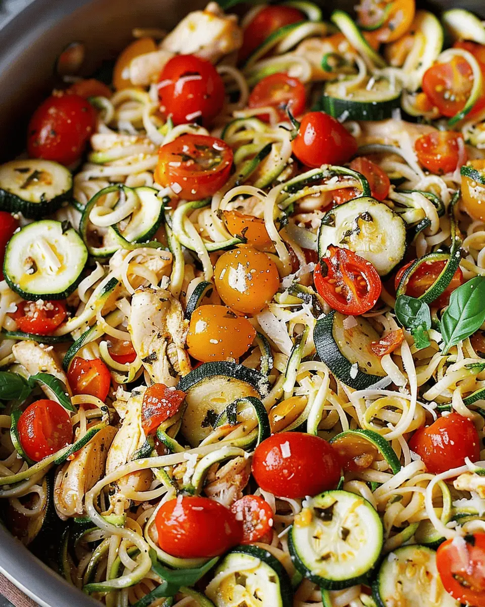 Parmesan Zucchini Tomato Chicken Spaghetti: A Simple Comfort Dish