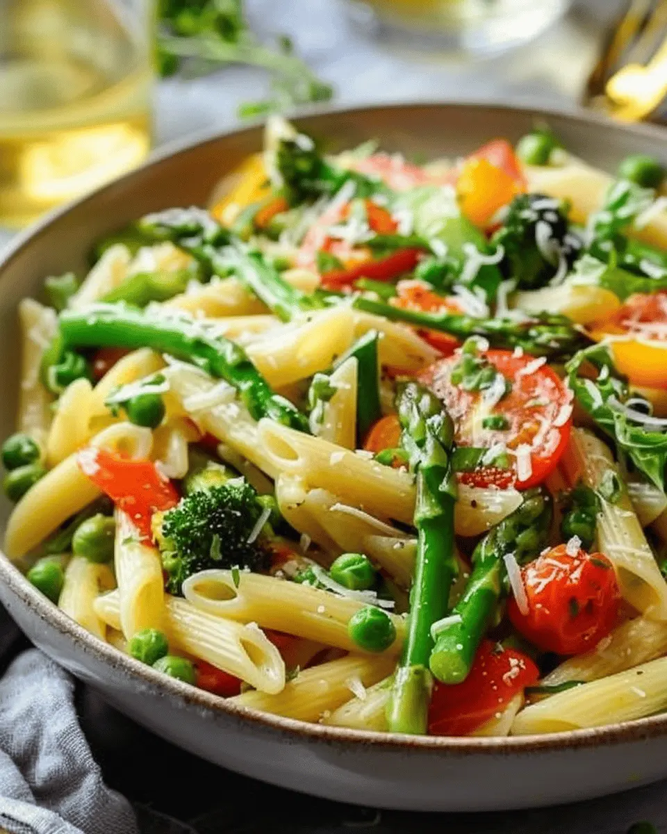 Pasta Primavera Recipe: Easy Colorful Dish with Turkey Bacon