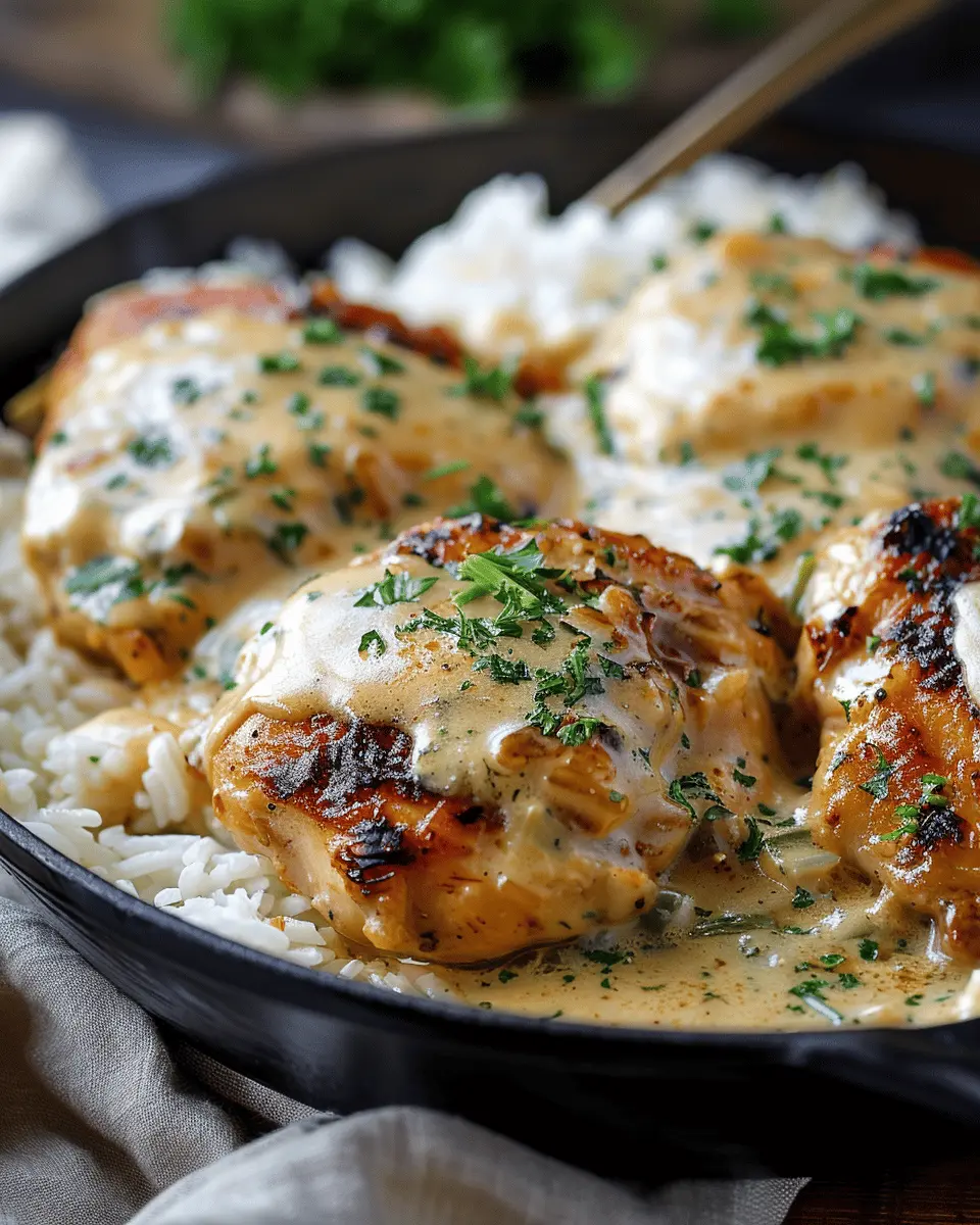 Sizzle Up Creamy Smothered Chicken And Rice: An Easy Family Delight