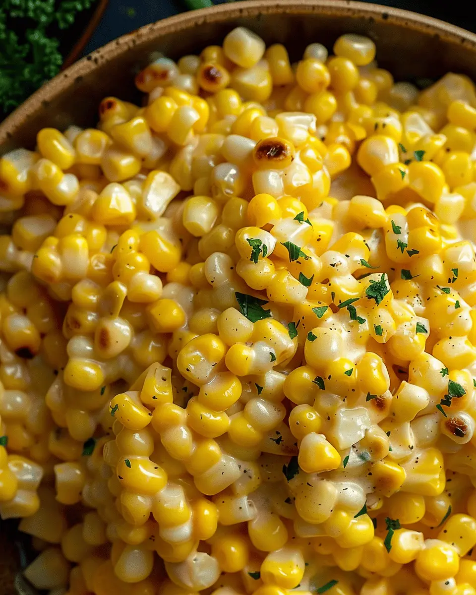 Slow Cooker Cowboy Butter Creamed Corn with Turkey Bacon Bliss