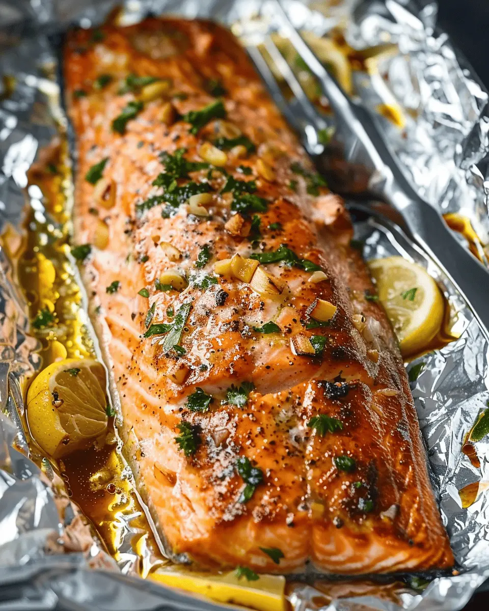 Baked Salmon in Foil with Garlic: Easy and Flavorful Delight