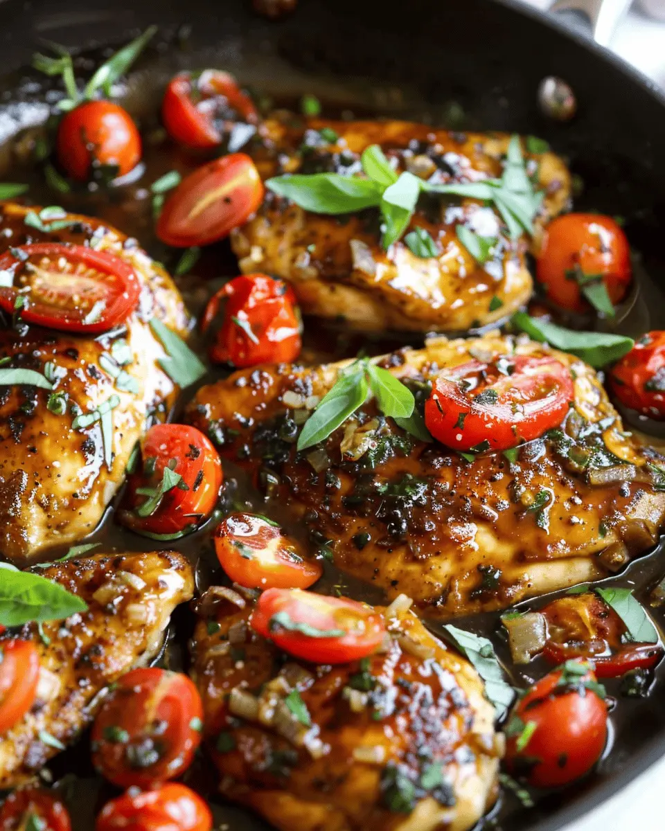 One Pan Balsamic Chicken: Easy Recipe for Juicy Flavorful Meals