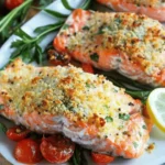 Easy Baked Salmon with Parmesan Crust