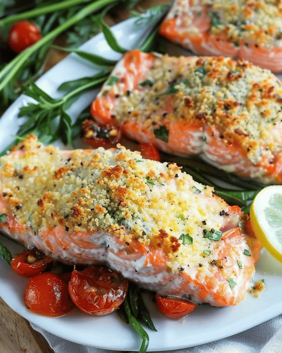 Easy Baked Salmon with Parmesan Crust – A Flavorful Family Favorite