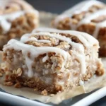 Cinnamon Roll Oatmeal Bakes