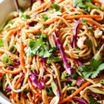 Asian Noodle Salad in Peanut Dressing