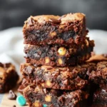 Monster Cookie Fudgy Brownies