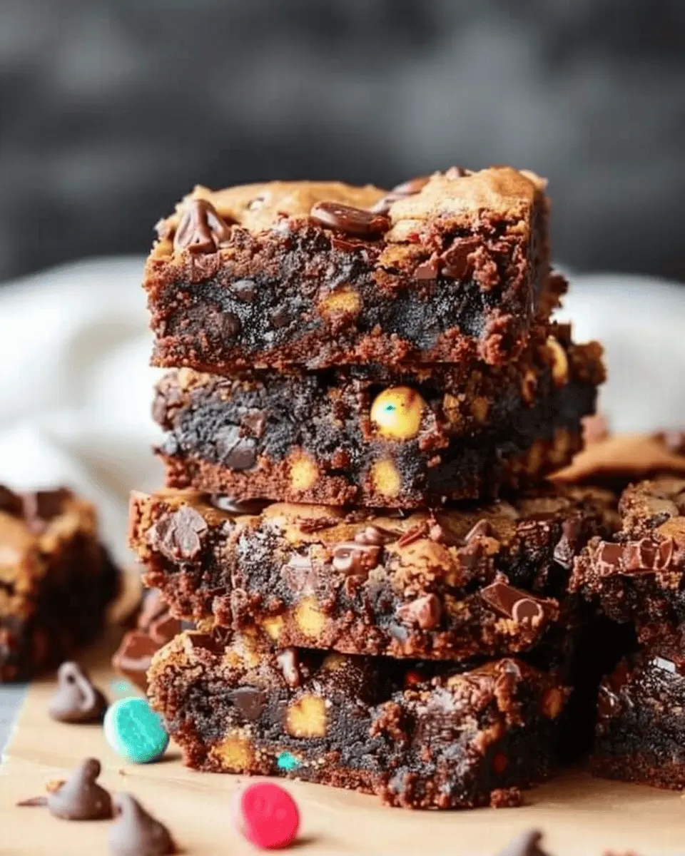 Monster Cookie Fudgy Brownies: Indulgent Treat for Everyone