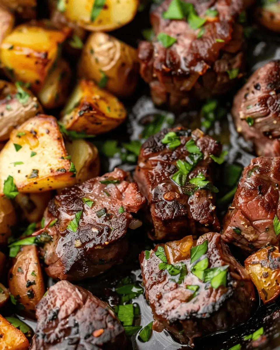 Garlic Butter Steak Bites and Potatoes: Juicy Comfort Food Bliss