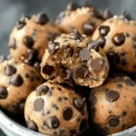 Chocolate Chip Cookie Dough Protein Balls