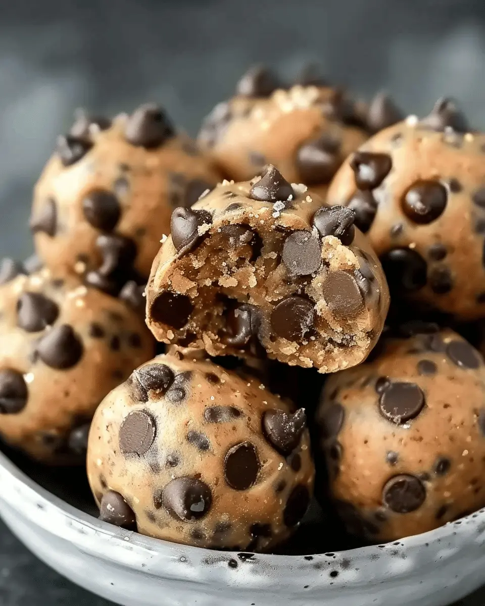 Chocolate Chip Cookie Dough Protein Balls: The Best Guilt-Free Treat