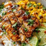 Street Corn Chicken Rice Bowl