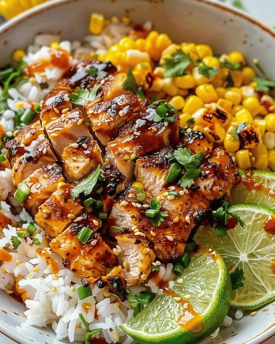 Street Corn Chicken Rice Bowl: A Savory and Easy Delight