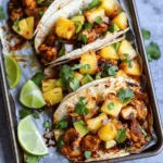 One Pan Chicken & Pineapple Tacos
