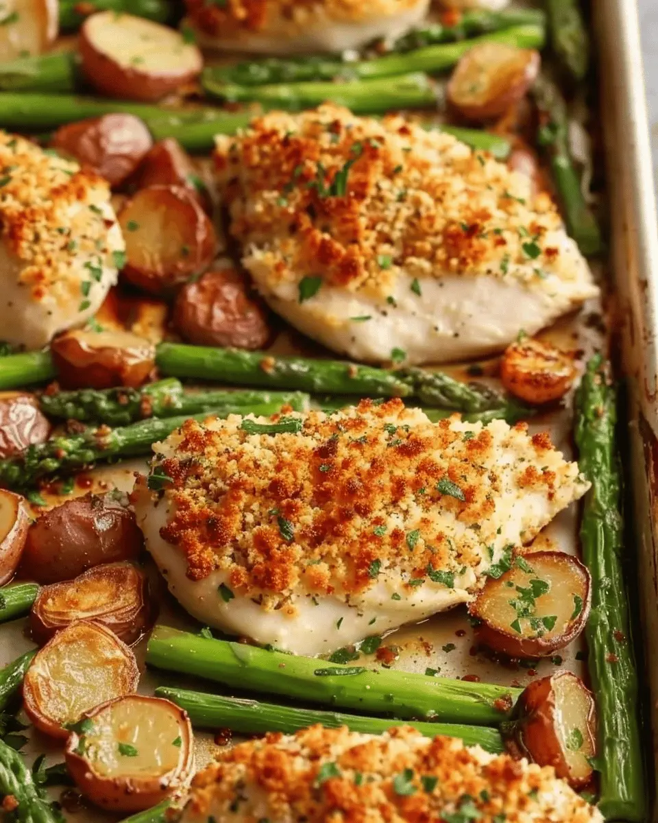 Parmesan Crusted Chicken Sheet Pan Dinner: Easy & Delicious Meal