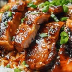 Caramelised Soy Chicken in Garlic Ginger Broth with Rice