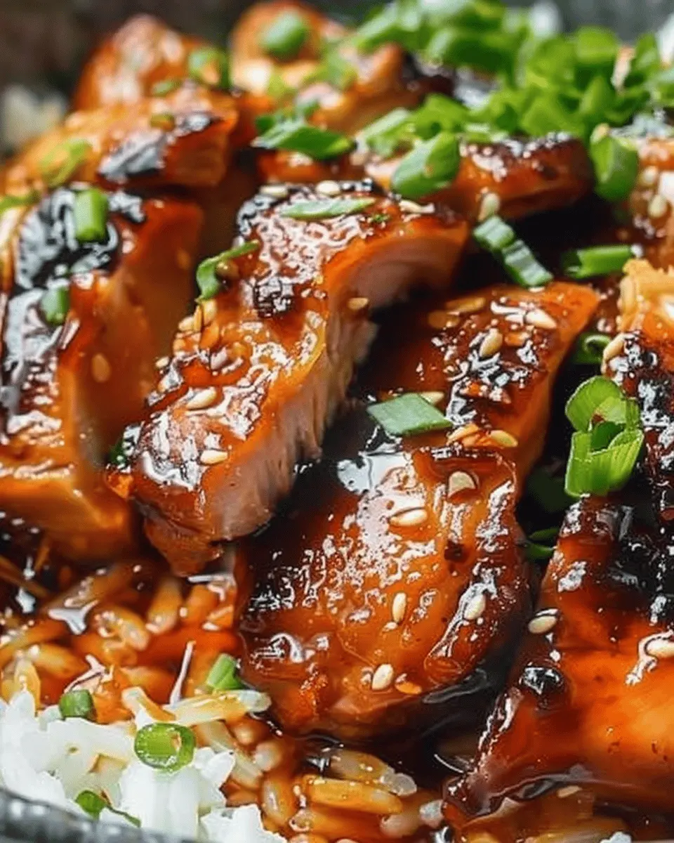 Caramelised Soy Chicken: Easy Garlic Ginger Broth with Rice