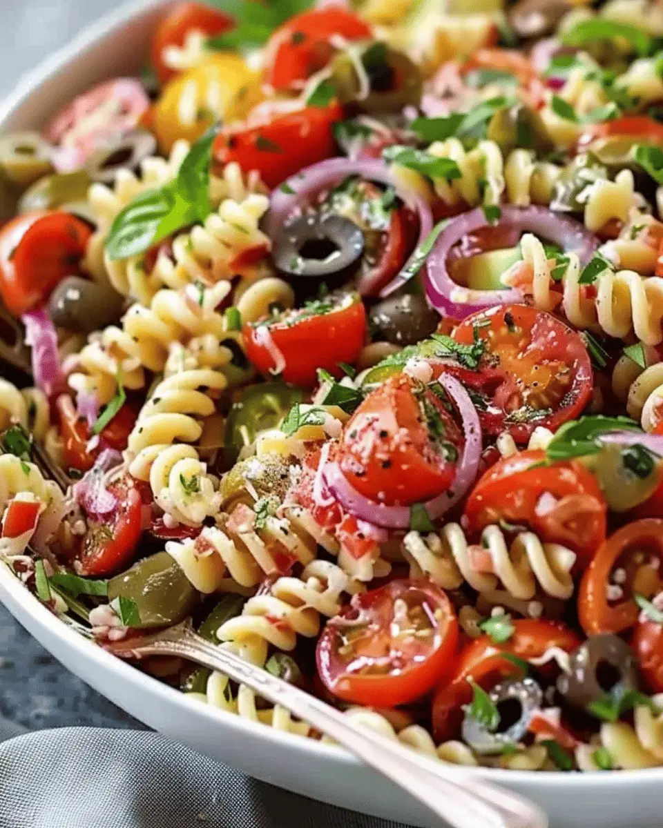 Quick Italian Pasta Salad: A Refreshing Twist with Turkey Bacon and Chicken Ham