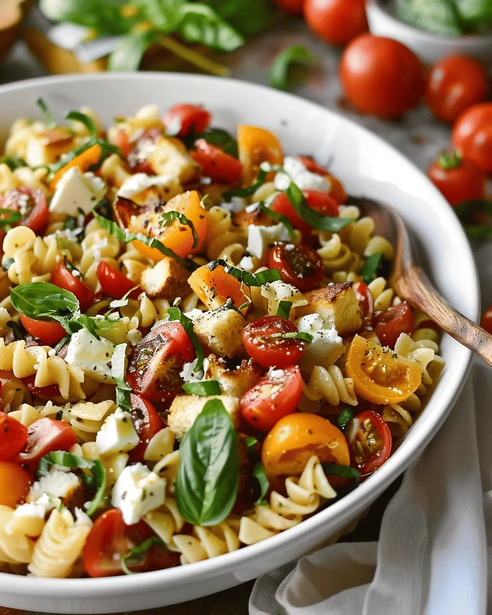 Bruschetta Pasta Salad: The Best Fresh Twist on a Classic