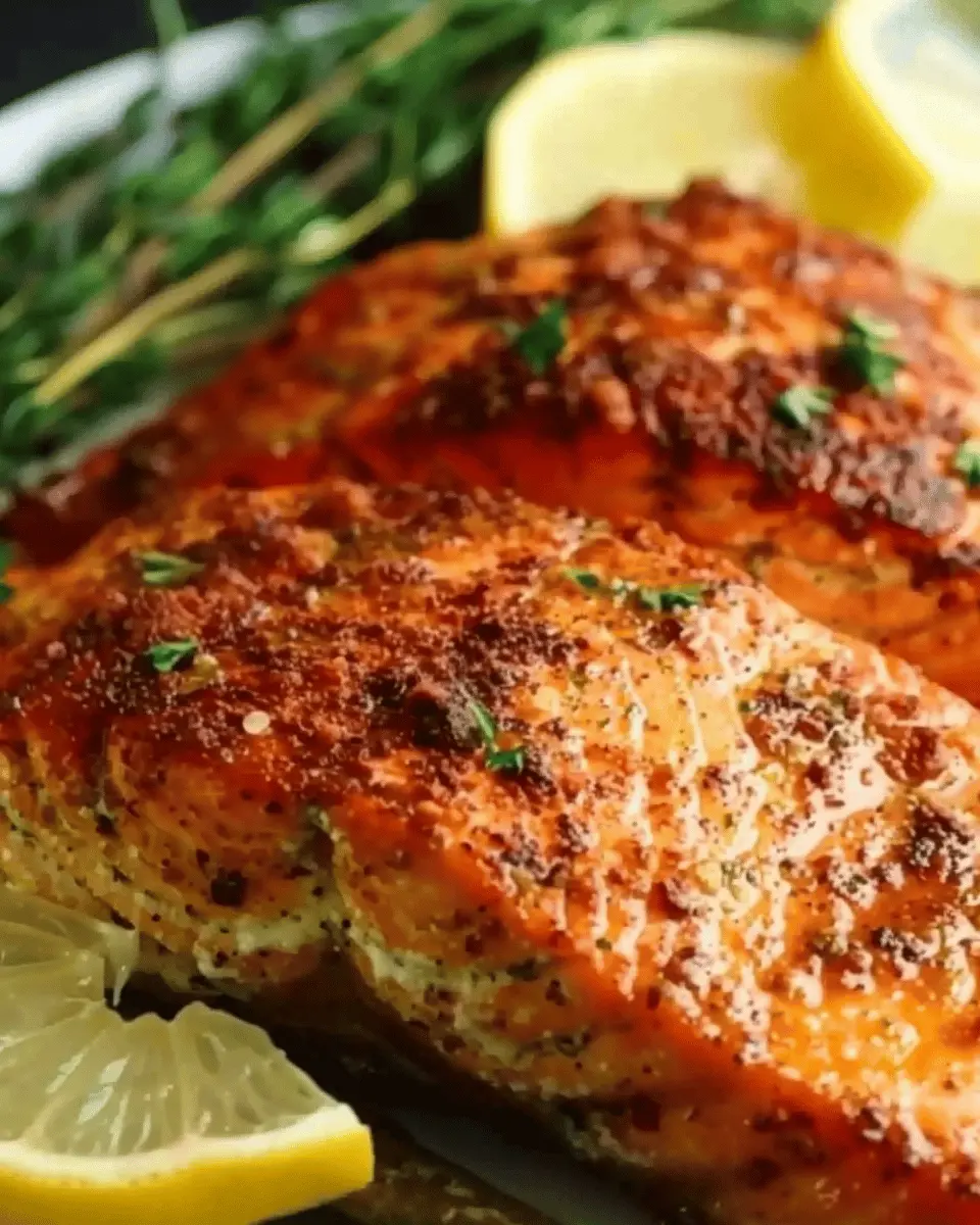 Best Damn Oven Baked Salmon with Herbed Turkey Bacon Crumble