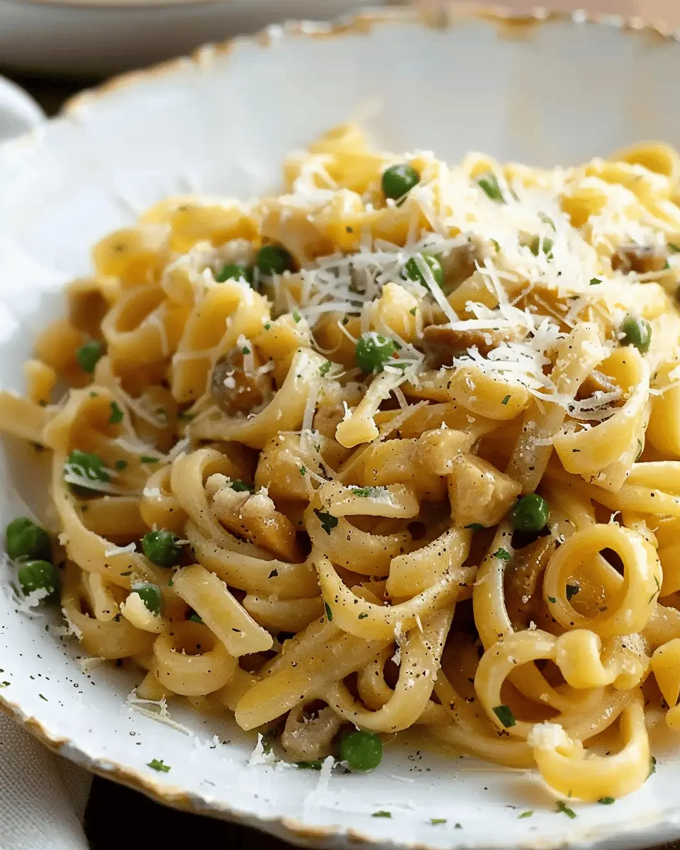 Pasta e Piselli: Easy Comfort Food with Turkey Bacon and Chicken Ham