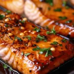Crispy Honey Garlic Glazed Salmon Recipe