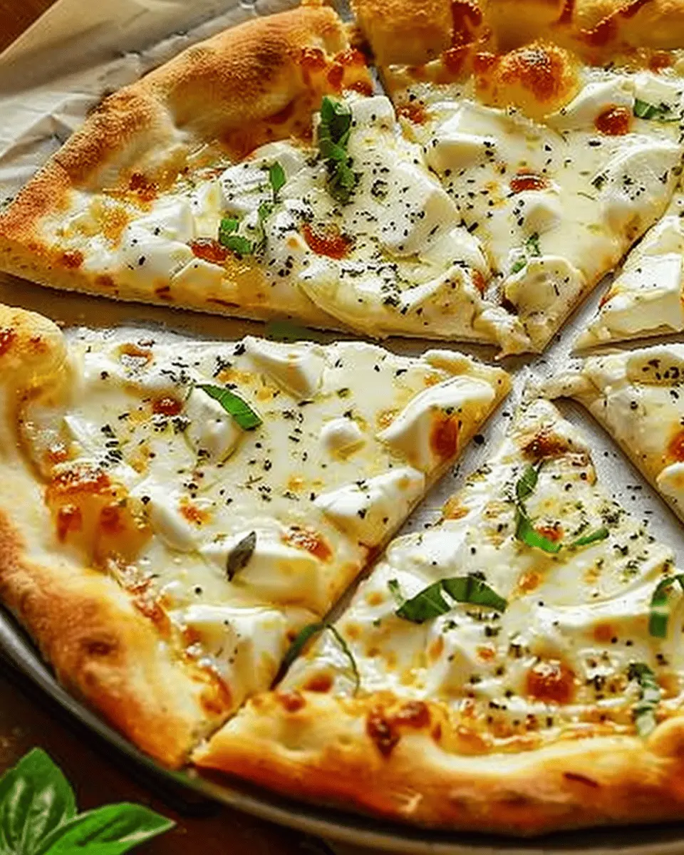 White Pizza With Turkey Bacon and Chicken Ham: Indulge at Home