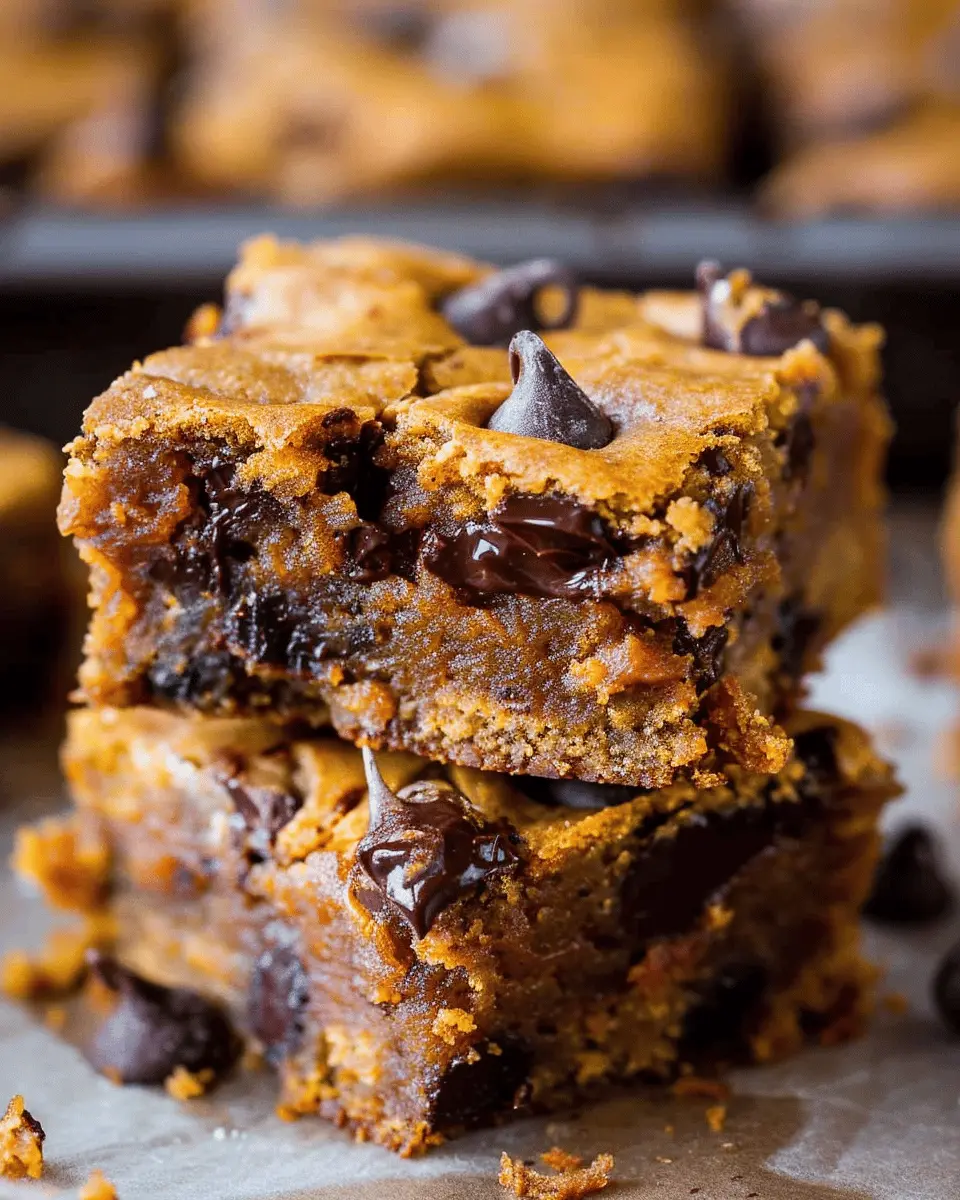 Fudgy Pumpkin Chocolate Chip Bars: The Ultimate Fall Treat