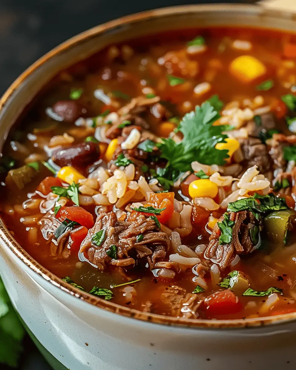 Mexican Beef and Rice Soup: A Cozy, Flavorful Delight for Dinner