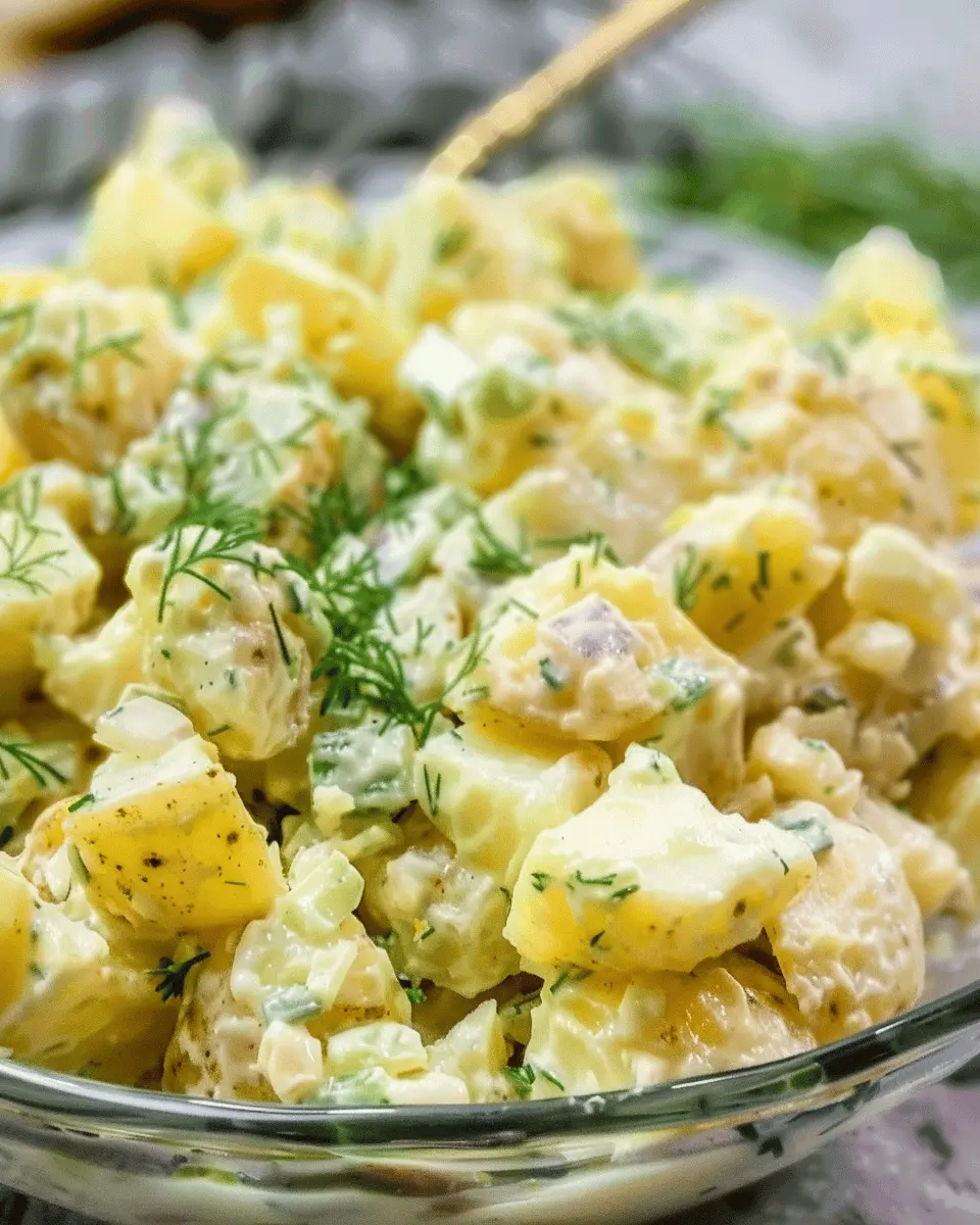 My Grandma’s Classic Potato Salad with Turkey Bacon & Chicken Ham