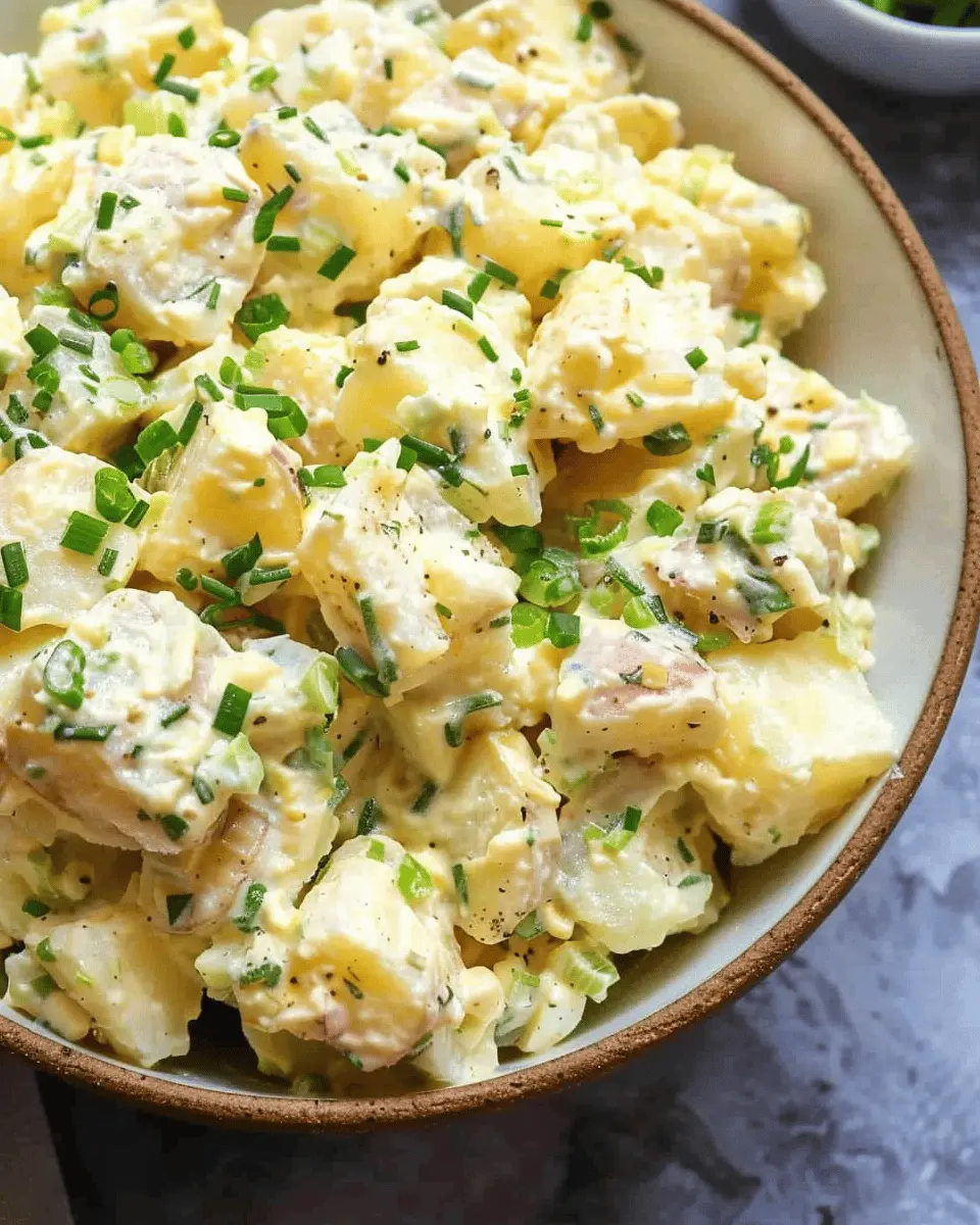 Potato Salad Bliss: Easy Recipe with Turkey Bacon and Chicken Ham