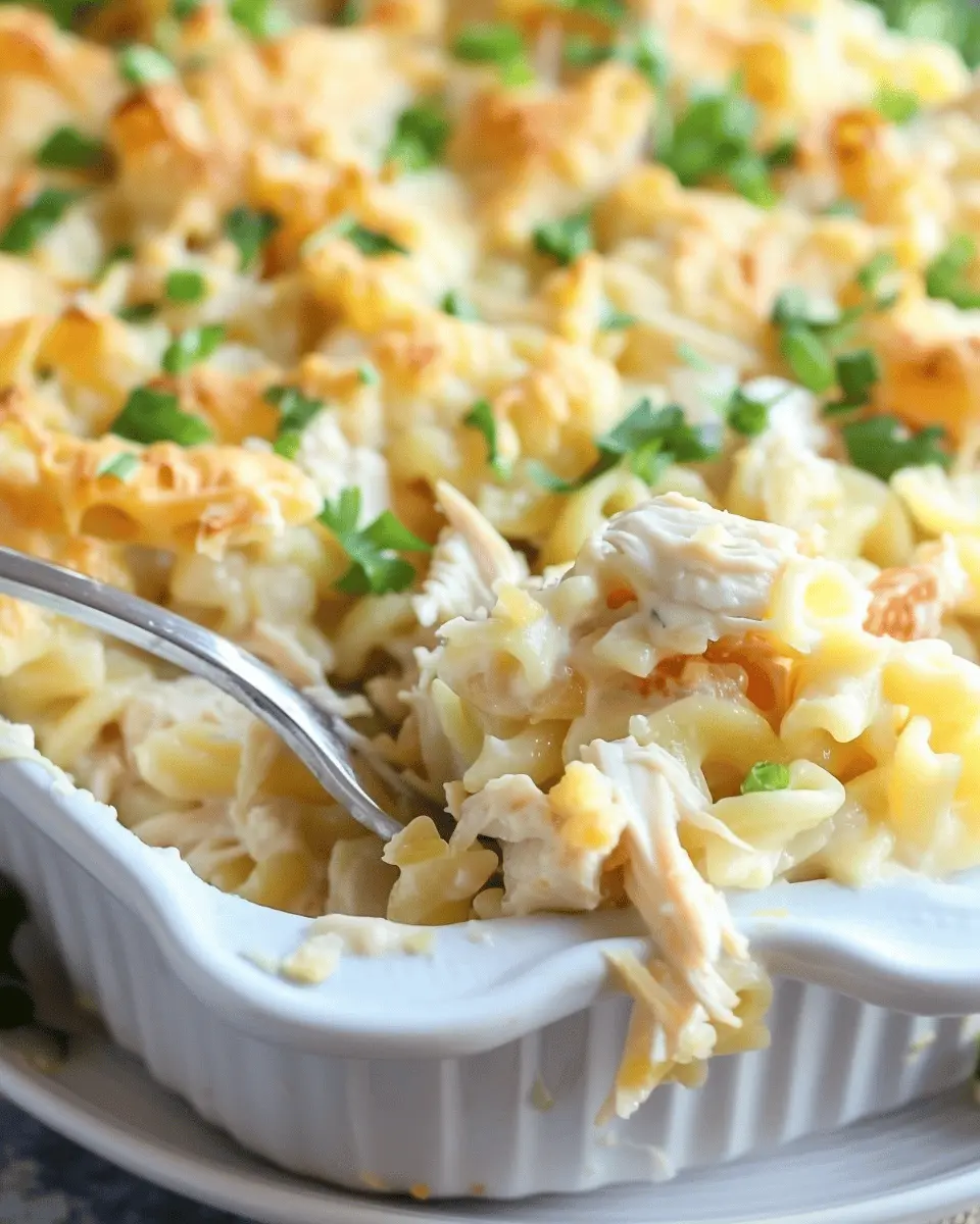 Chicken Noodle Casserole: Easy Comfort Food with Turkey Bacon