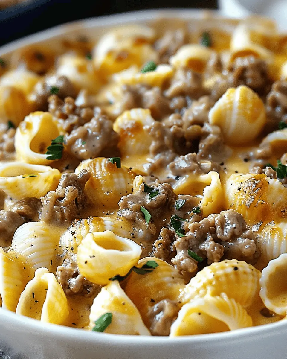 Creamy Beef and Shells: Indulgent Comfort Food Made Easy