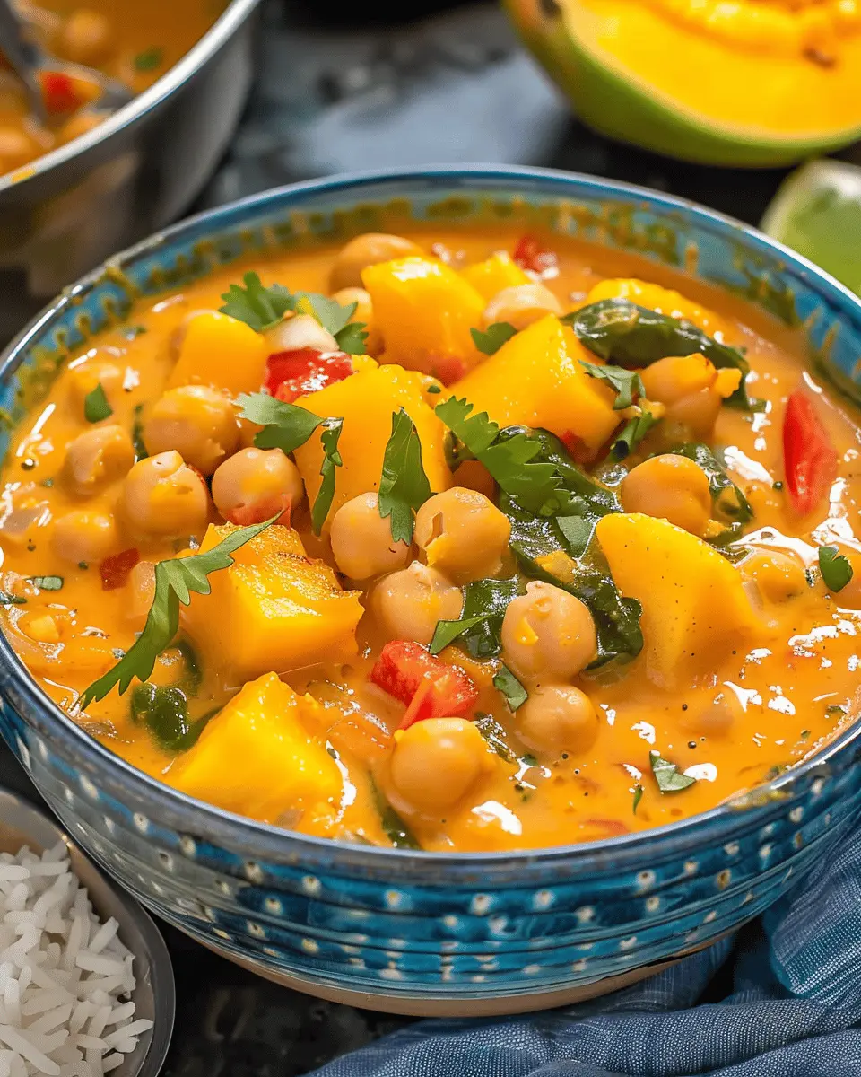 Thai Mango Curry with Chickpeas: Easy, Flavorful Dinner Delight