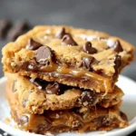 Gooey Salted Caramel Chocolate Chip Cookie