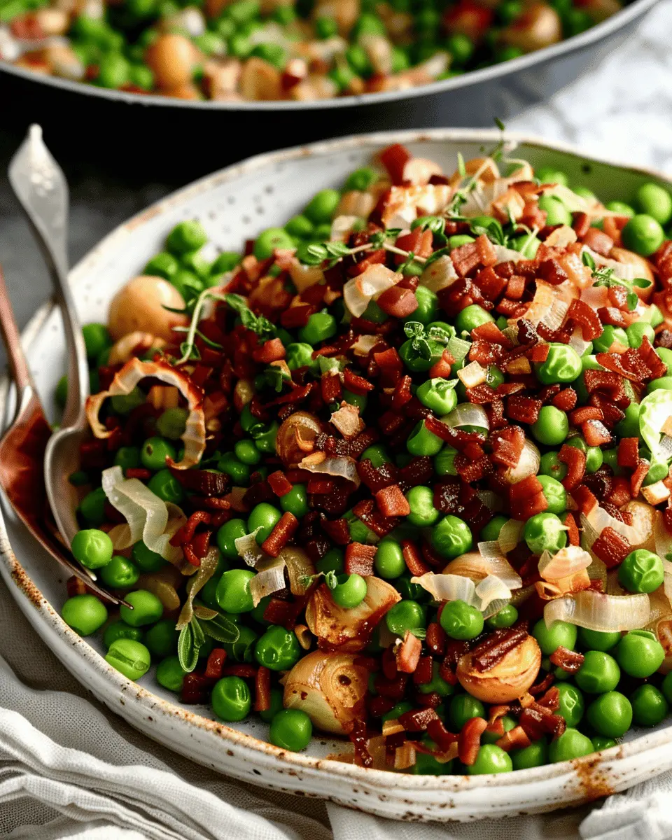 Thanksgiving Peas Made Irresistibly Easy with Turkey Bacon
