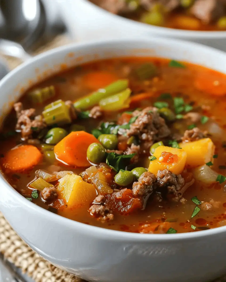 Easy Hamburger Soup: A Cozy and Healthy Family Favorite