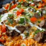 Steak Queso Rice