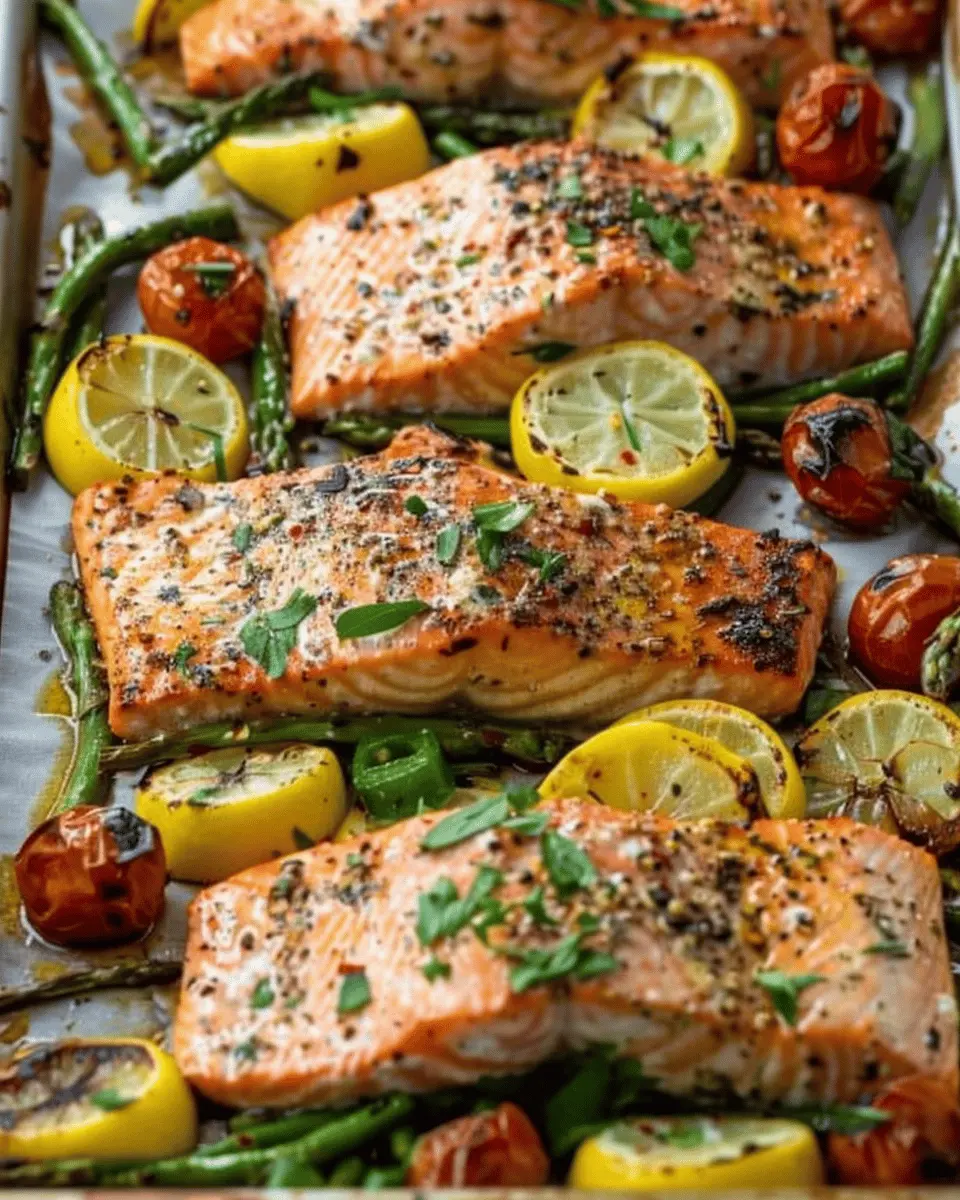 Sheet Pan Salmon Recipe: Easy Weeknight Dinner with Turkey Bacon