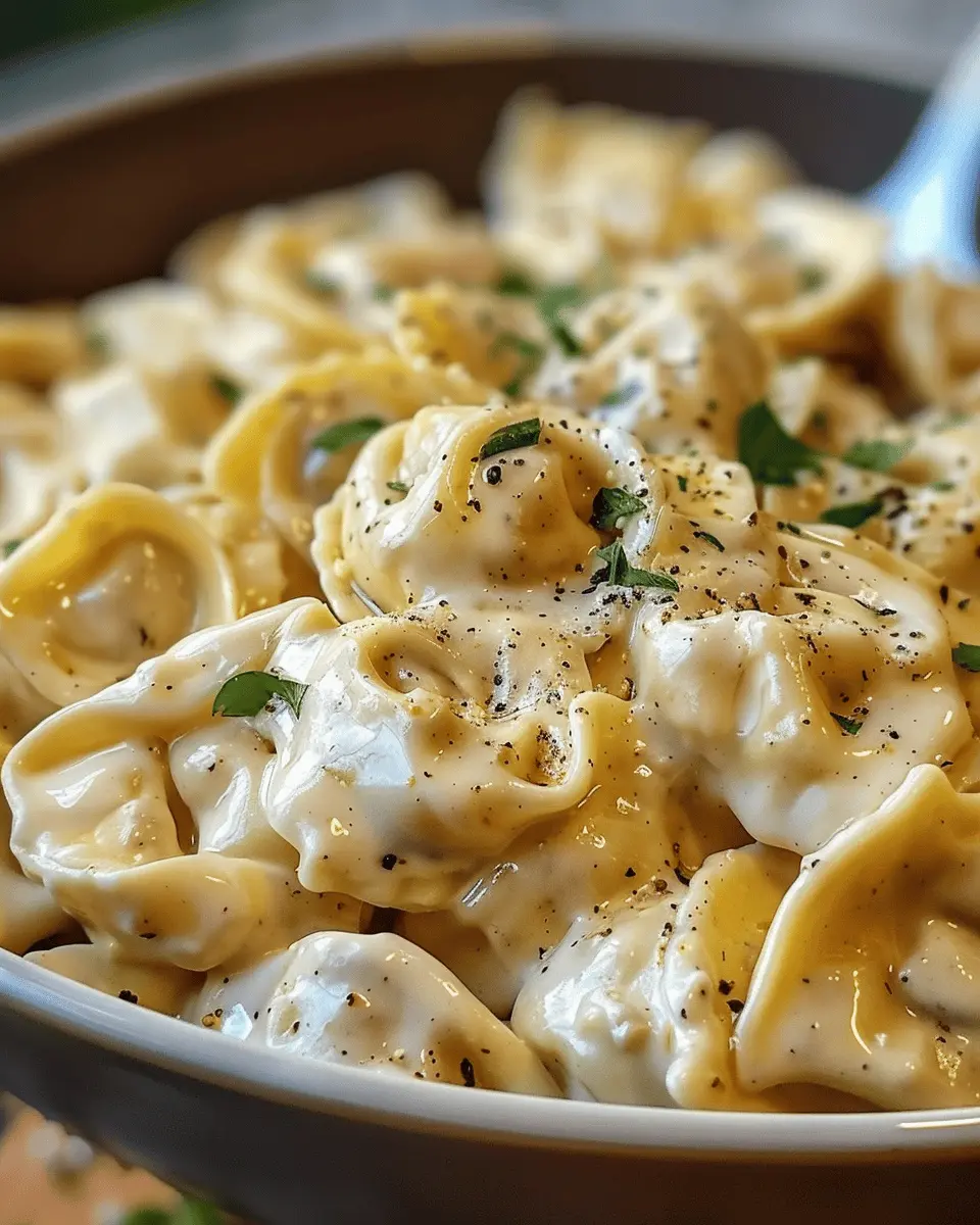 Crockpot Chicken Alfredo Tortellini: Easy Comfort Food Delight