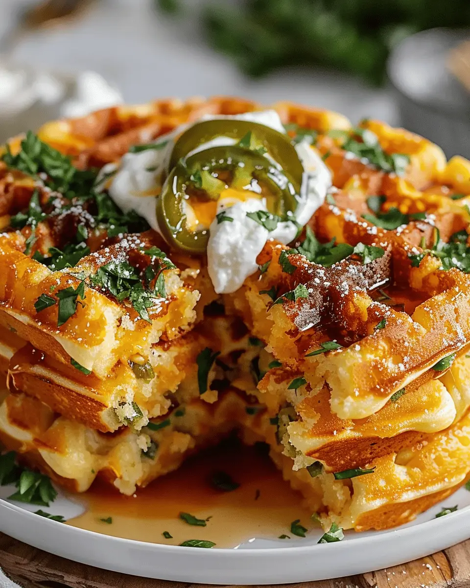 Cheddar Jalapeño Cornbread Waffles: Indulgent Flavor Your Family Will Love