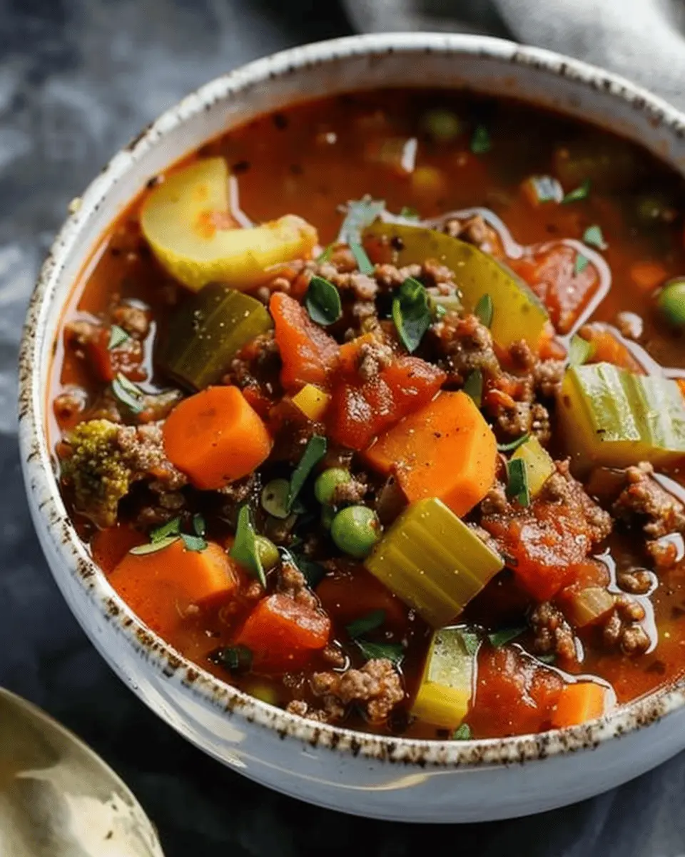Easy Hamburger Vegetable Soup: A Hearty, Comforting Delight